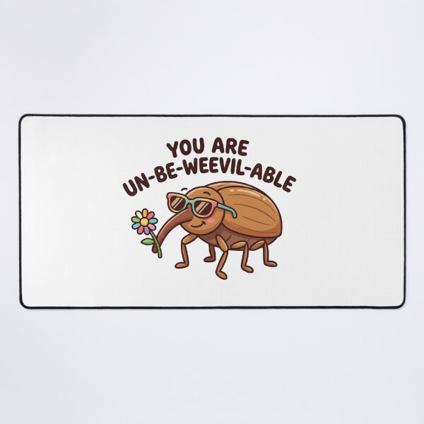 Item preview, Unbeweevilable - Cute Punny Weevil Positive Affirmation designed and sold by Petzzz.