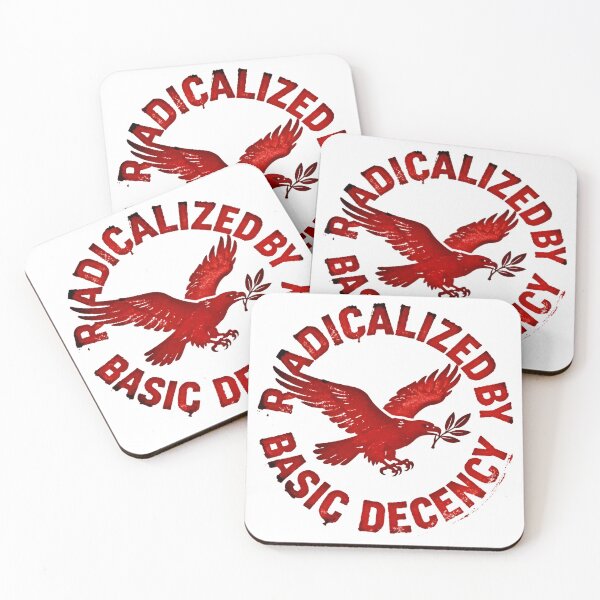 Item preview, radicalized by basic decency designed and sold by THREE LITTLE BEANS.