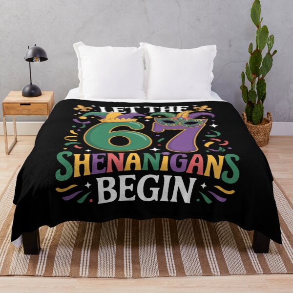 Item preview, Let The 67 Shenanigans Begin Funny 6 7 Six Seven Mardi Gras designed and sold by Morphologiona.