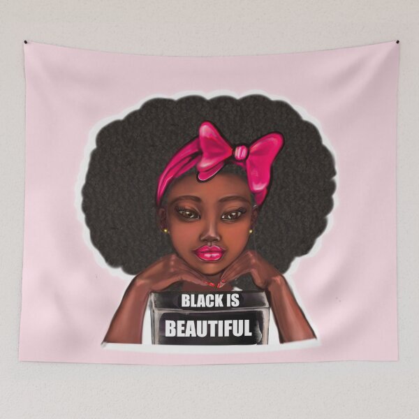 Item preview, Melanin queen in pink bow - preppy coquette soft girl aesthetic designed and sold by Artonmytee.