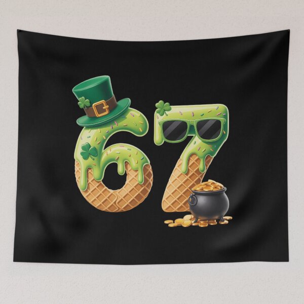 Item preview, 67 Six Seven Shamrock Funny St Patrick’s Day designed and sold by Morphologiona.