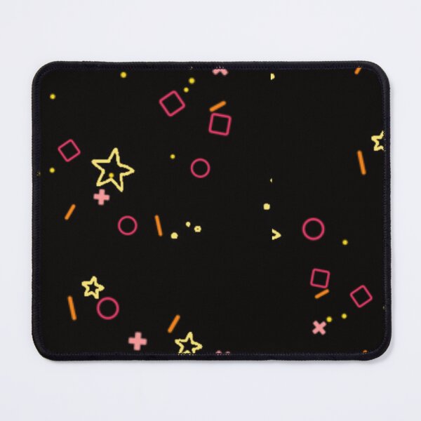 Item preview, Black Flower with Dotted Stars & Circular Cosmic Pattern designed and sold by VeenaArtStudio.