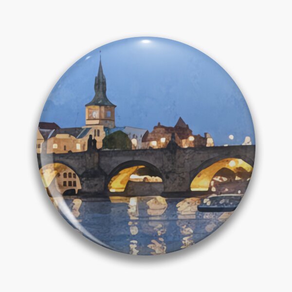 Item preview, Prague Twilight Over the Vltava designed and sold by Banal25.