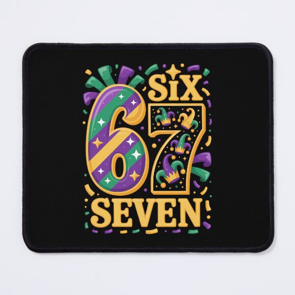 Item preview, Mardi Gras 6 7 Six Seven Meme Carnival New Orleans Festival designed and sold by Morphologiona.
