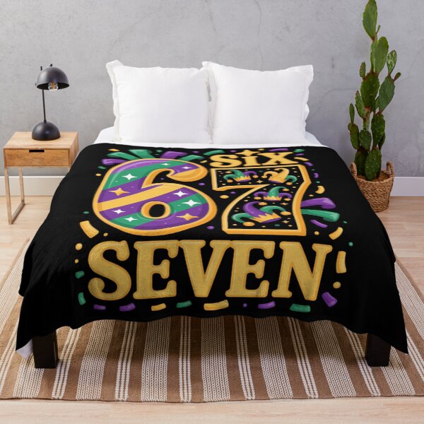 Item preview, Mardi Gras 6 7 Six Seven Meme Carnival New Orleans Festival designed and sold by Morphologiona.