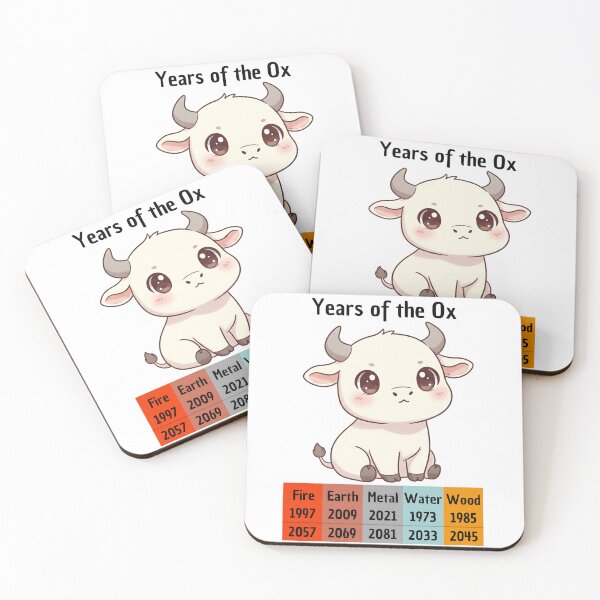 Item preview, Chinese Zodiac Ox Years | Cuddly Animal Gift designed and sold by Pets & Memes & Stuff.