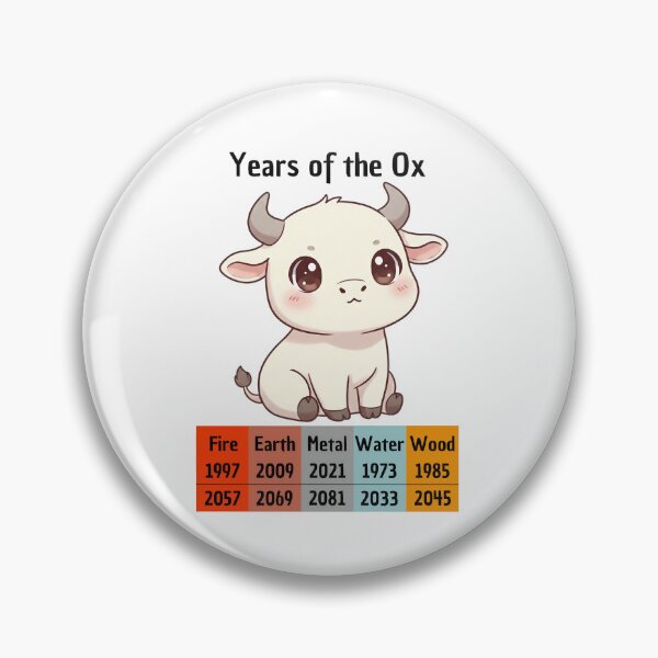 Item preview, Chinese Zodiac Ox Years | Cuddly Animal Gift designed and sold by Pets & Memes & Stuff.