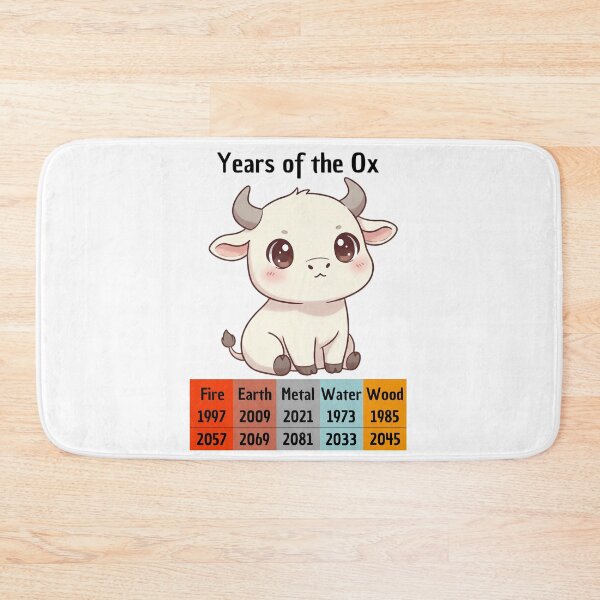 Item preview, Chinese Zodiac Ox Years | Cuddly Animal Gift designed and sold by Pets & Memes & Stuff.