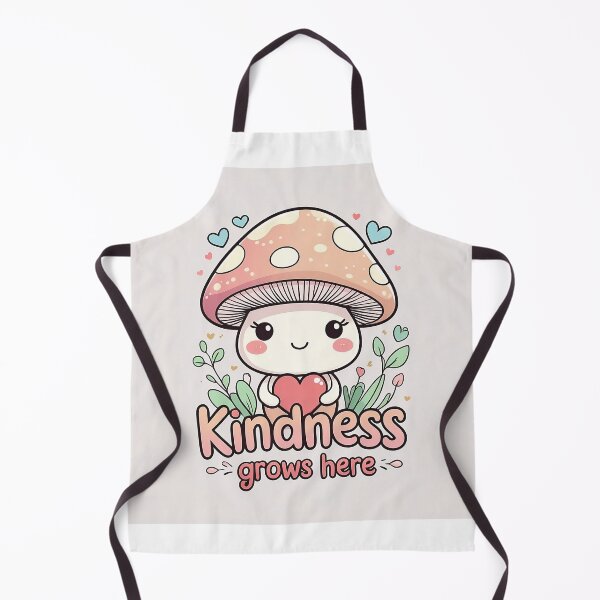 Item preview, Kindness grows here | kawaii mushroom designed and sold by Classy-Artist.