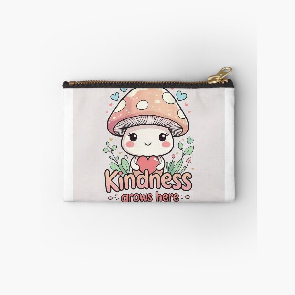 Item preview, Kindness grows here | kawaii mushroom designed and sold by Classy-Artist.