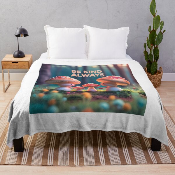 Item preview, Be kind always | cute mushrooms designed and sold by Classy-Artist.