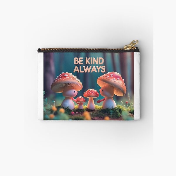 Item preview, Be kind always | cute mushrooms designed and sold by Classy-Artist.