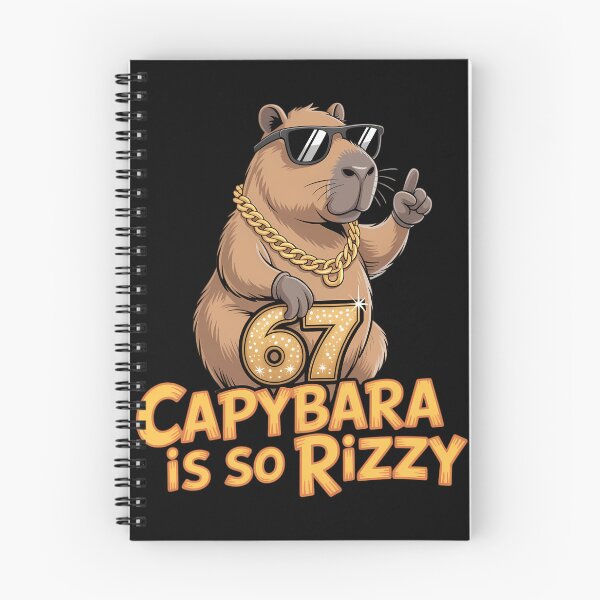 Item preview, Funny Capybara is So Rizzy Meme 67 designed and sold by Morphologiona.