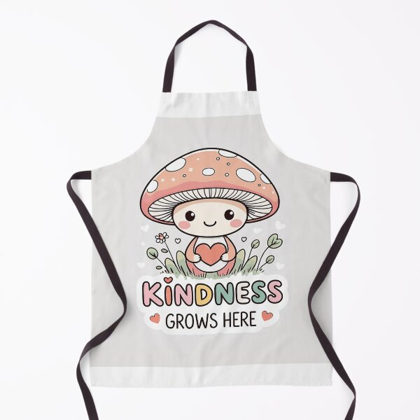 Item preview, Kindness grows here | kawaii mushroom designed and sold by Classy-Artist.