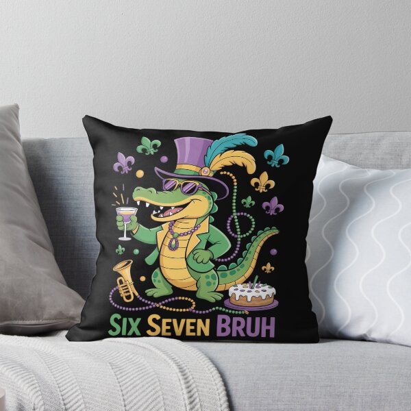 Artikelvorschau, Mardi Gras Mardigator Alligator Six Seven Bruh entworfen und verkauft von Morphologiona.