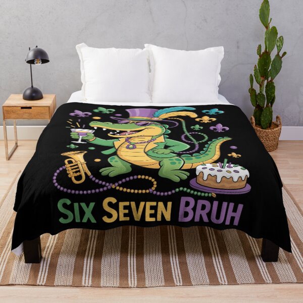 Artikelvorschau, Mardi Gras Mardigator Alligator Six Seven Bruh entworfen und verkauft von Morphologiona.
