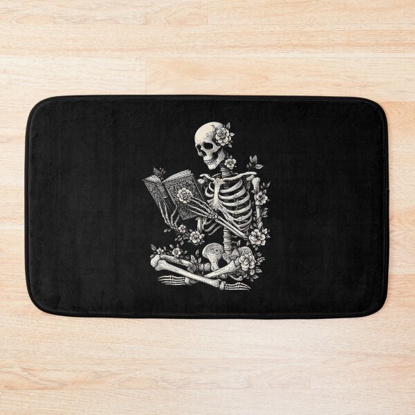 Item preview, Skeleton Book Floral Skull designed and sold by brelihebanac.