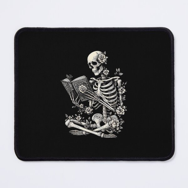 Item preview, Skeleton Book Floral Skull designed and sold by brelihebanac.