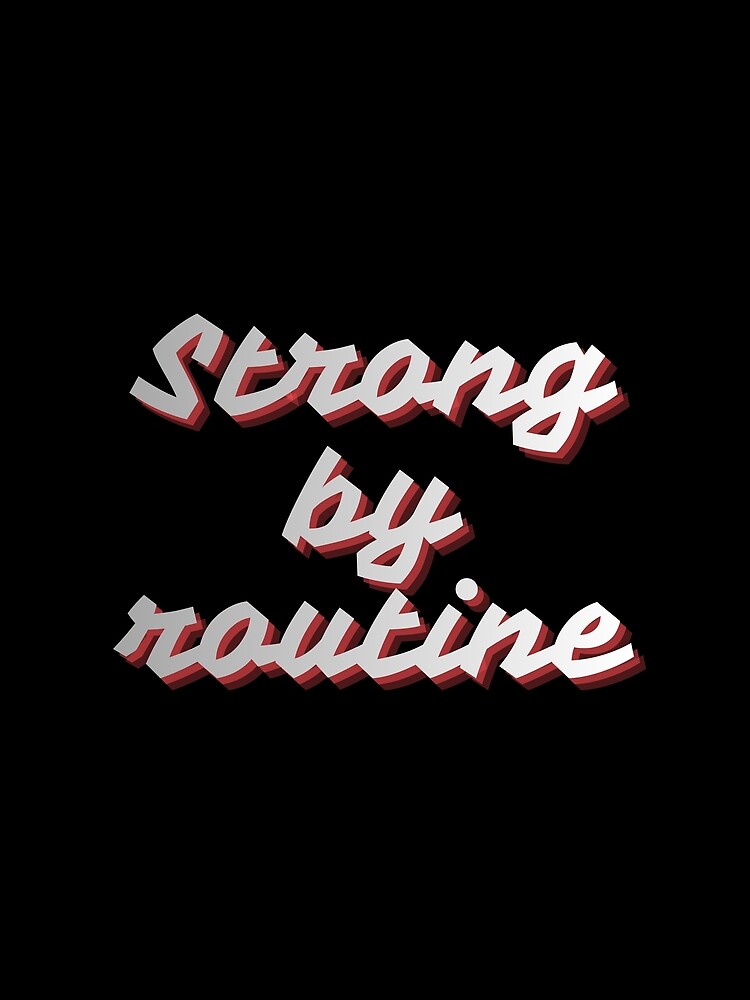 Thumbnail 3 von 3, Tuch, Stark durch Routine designt und verkauft von MariusDesign210.