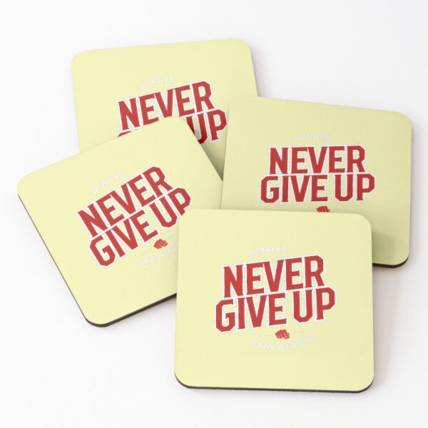 Item preview, Always Never Give Up – Stay Strong Motivational Quote Typography Design designed and sold by RevieusaR.