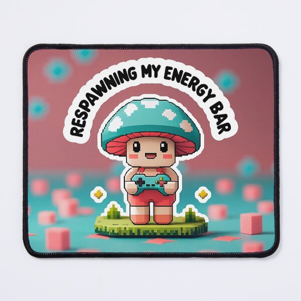 Item preview, Respawning my energy bar | kawaii mushroom designed and sold by Classy-Artist.