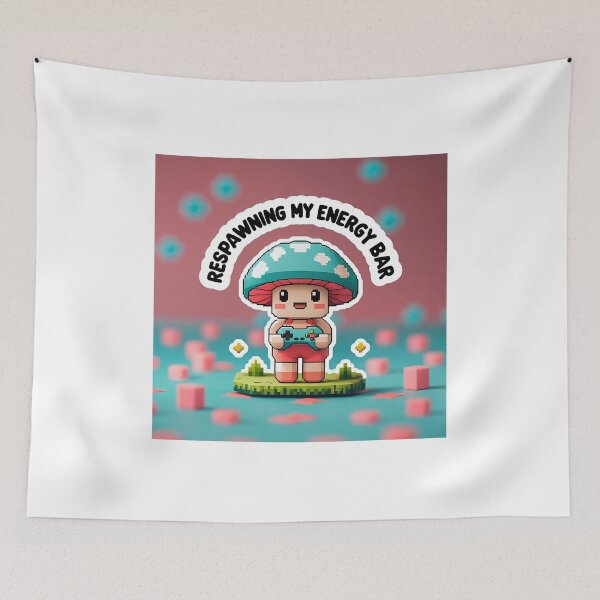 Item preview, Respawning my energy bar | kawaii mushroom designed and sold by Classy-Artist.