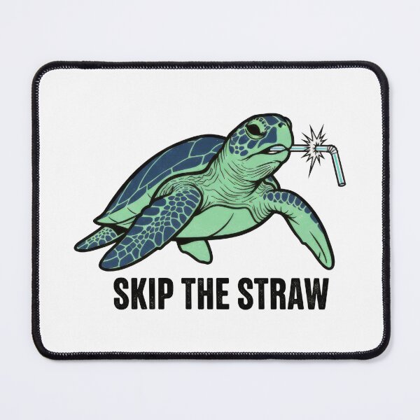 Item preview,  Skip The Straw Eco Activist Sea Turtle Cartoon designed and sold by zoughlal.