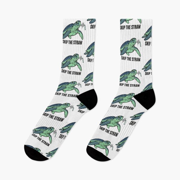 Item preview,  Skip The Straw Eco Activist Sea Turtle Cartoon designed and sold by zoughlal.