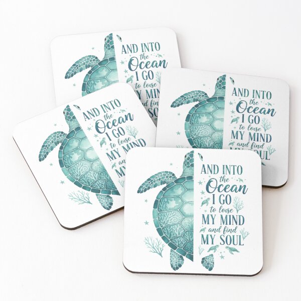 Item preview,  Into The Ocean I Go Watercolor Mindfulness Quote designed and sold by zoughlal.