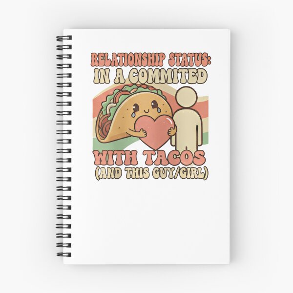 Item preview, Relationship Status: Committed to Tacos Funny Valentine Shirt | Cute Taco Mascot Love Humor Gift designed and sold by ZyxDes.