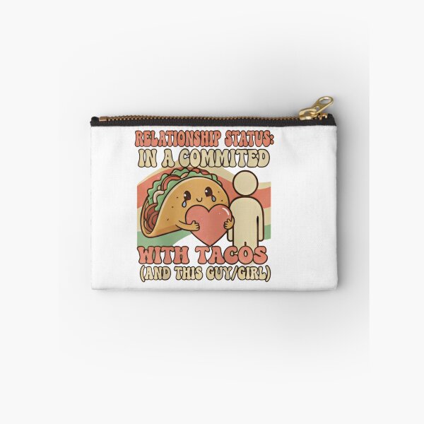 Item preview, Relationship Status: Committed to Tacos Funny Valentine Shirt | Cute Taco Mascot Love Humor Gift designed and sold by ZyxDes.