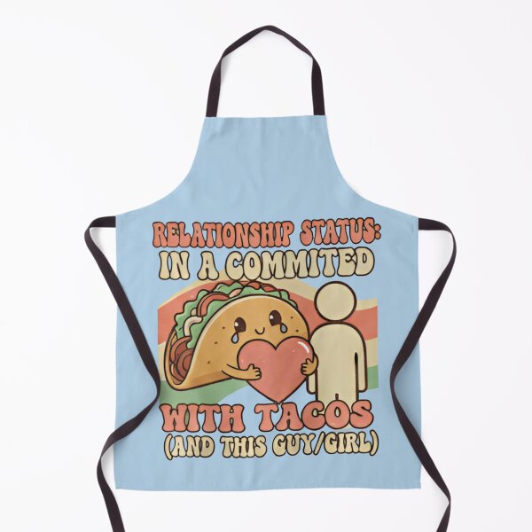 Item preview, Relationship Status: Committed to Tacos Funny Valentine Shirt | Cute Taco Mascot Love Humor Gift designed and sold by ZyxDes.