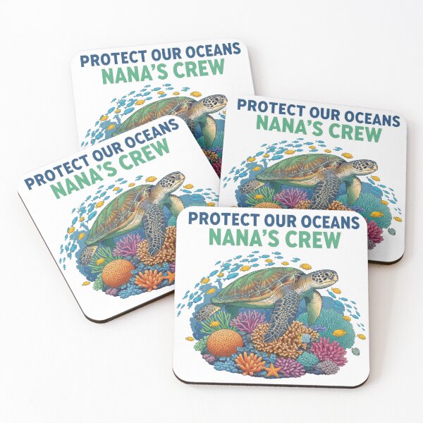 Item preview,  Protect Our Oceans Nana's Crew Conservation designed and sold by zoughlal.