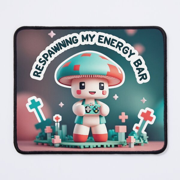 Item preview, Respawning my energy bar | cute mushroom designed and sold by Classy-Artist.