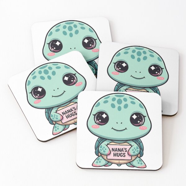 Item preview,  Nana's Hugs Cute Chibi Turtle Cartoon designed and sold by zoughlal.