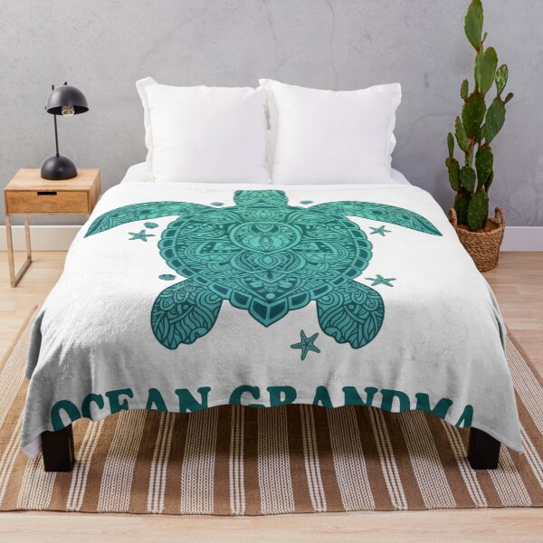 Item preview, Ocean Grandma Intricate Teal Mandala Art designed and sold by zoughlal.