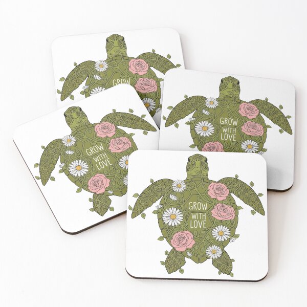Item preview,  Grow With Love Botanical Floral Turtle designed and sold by zoughlal.