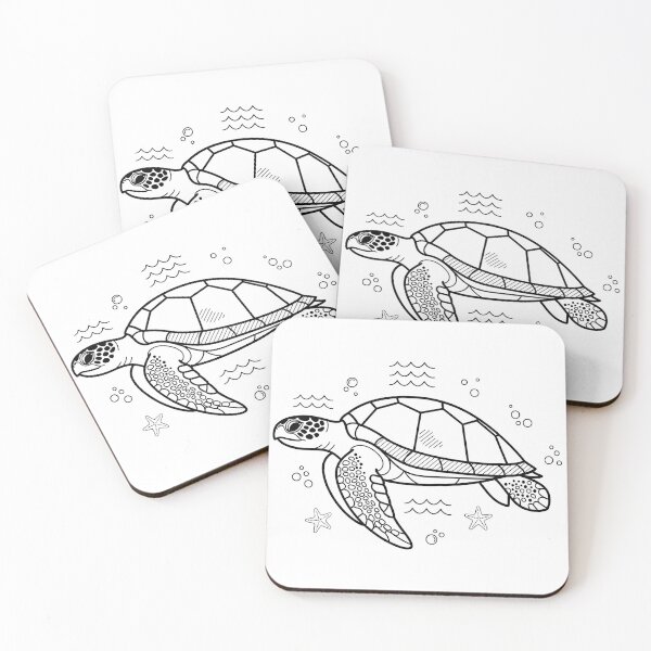 Item preview,  Ocean Pattern Coloring Book Style Line Art designed and sold by zoughlal.