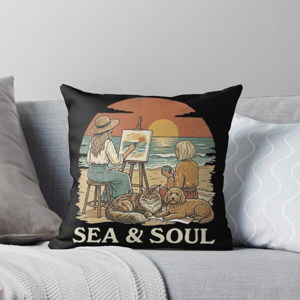 Item preview, Sea and Soul Cockapoo and Maine Coon Cat  designed and sold by RNTStudio.