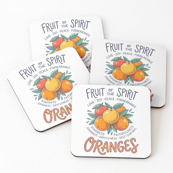 Item preview, Fruit of the Spirit Faith-Inspired Orange Illustration designed and sold by LunaPixelStudio.