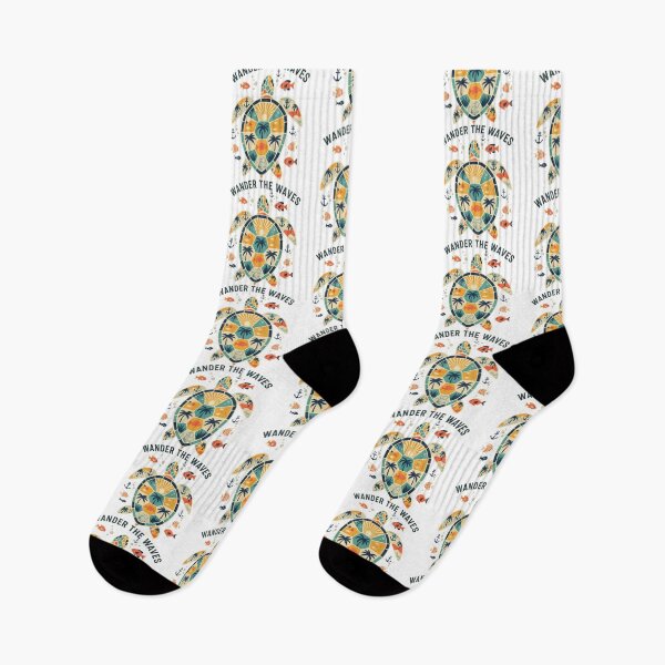 Item preview,  Wander The Waves Retro Mosaic Travel Art designed and sold by zoughlal.