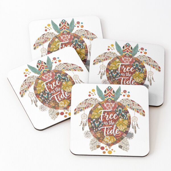 Item preview,  Free As The Tide Boho Patchwork Turtle designed and sold by zoughlal.