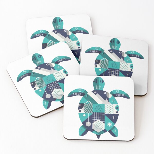 Item preview,  Geometric Abstract Modern Art Sea Turtle designed and sold by zoughlal.