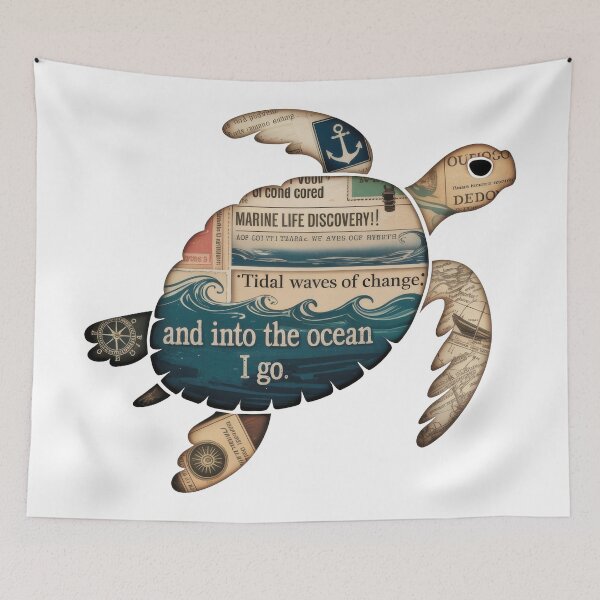Item preview,  Tidal Waves of Change Mixed Media Collage designed and sold by zoughlal.