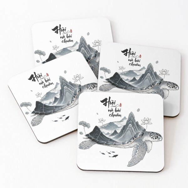 Item preview,  Asian Landscape Ink Wash Mountain Turtle designed and sold by zoughlal.