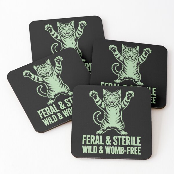 Item preview, Feral Funny Cat Hysterectomy Uterus Joke designed and sold by sterabamineh.