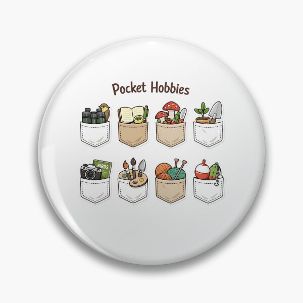 Item preview, Pocket Hobbies Sticker Pack | Micro-Hobby Icons | Birdwatching, Journaling, Foraging & More designed and sold by PopPizzazz.