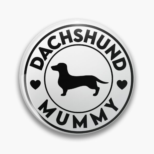 Item preview, Dachshund Mummy Sticker - White & Black designed and sold by LuBarShop.