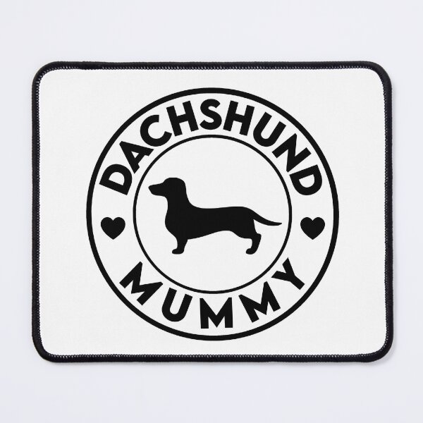 Item preview, Dachshund Mummy Sticker - White & Black designed and sold by LuBarShop.