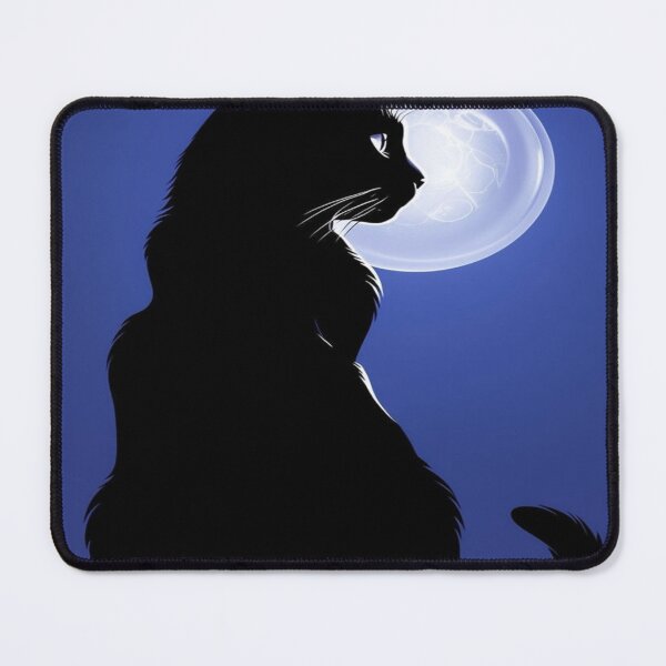 Item preview, A cat with a moon in the background designed and sold by saly55887.